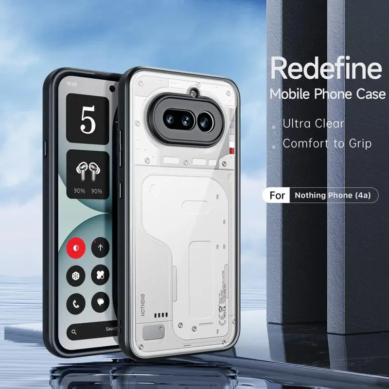 Dux Ducis Aimo Nothing Phone (4a) Hoesje Back Cover Zwart afbeelding 3