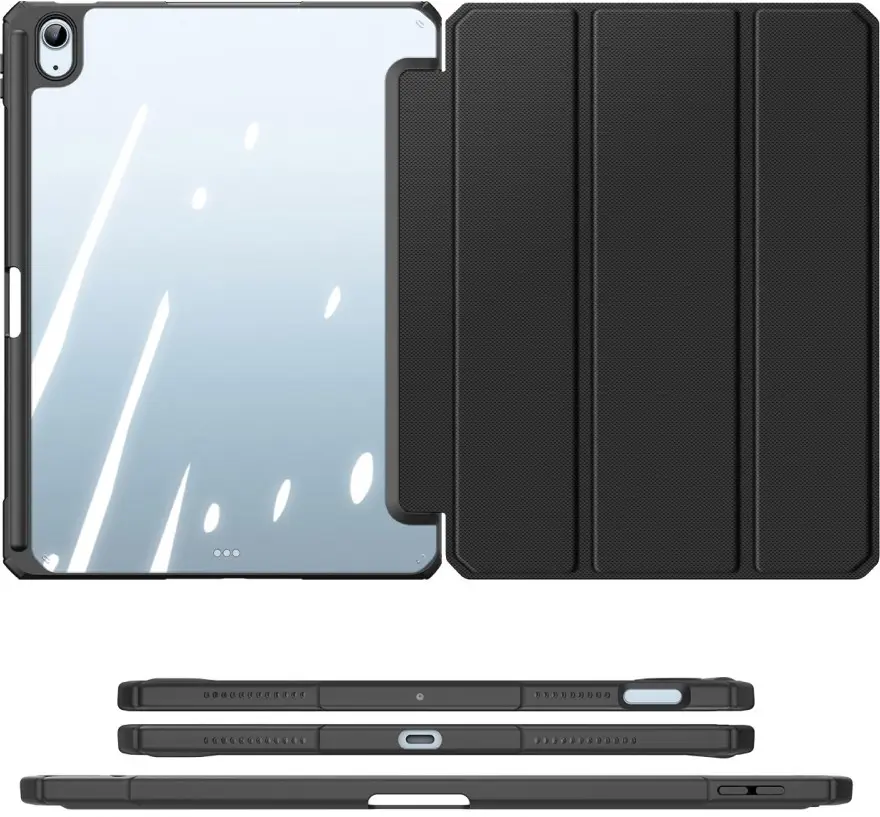 Dux Ducis Toby iPad Air 11 (24/25/26) / Air 10.9 (20/22) Hoes Tri-Fold Zwart afbeelding 11