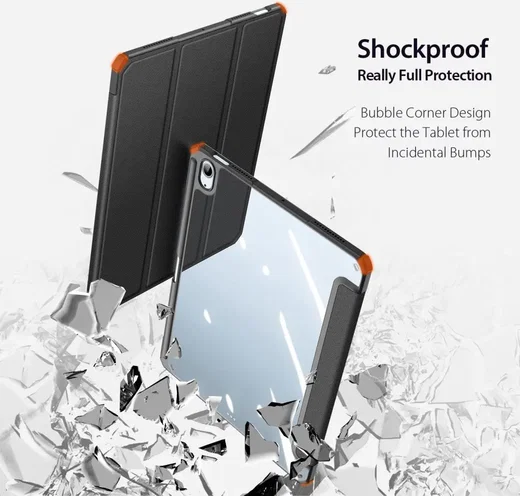 Dux Ducis Toby iPad Air 11 (24/25/26) / Air 10.9 (20/22) Hoes Tri-Fold Zwart afbeelding 2