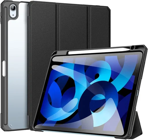 Dux Ducis Toby iPad Air 11 (24/25/26) / Air 10.9 (20/22) Hoes Tri-Fold Zwart afbeelding 1