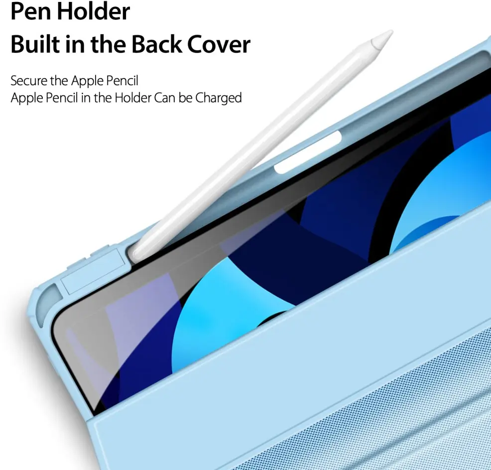 Dux Ducis Toby iPad Air 11 (24/25/26) / Air 10.9 (20/22) Hoes Tri-Fold Blauw afbeelding 4