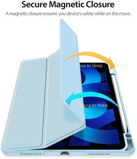 Dux Ducis Toby iPad Air 11 (24/25/26) / Air 10.9 (20/22) Hoes Tri-Fold Blauw afbeelding 3