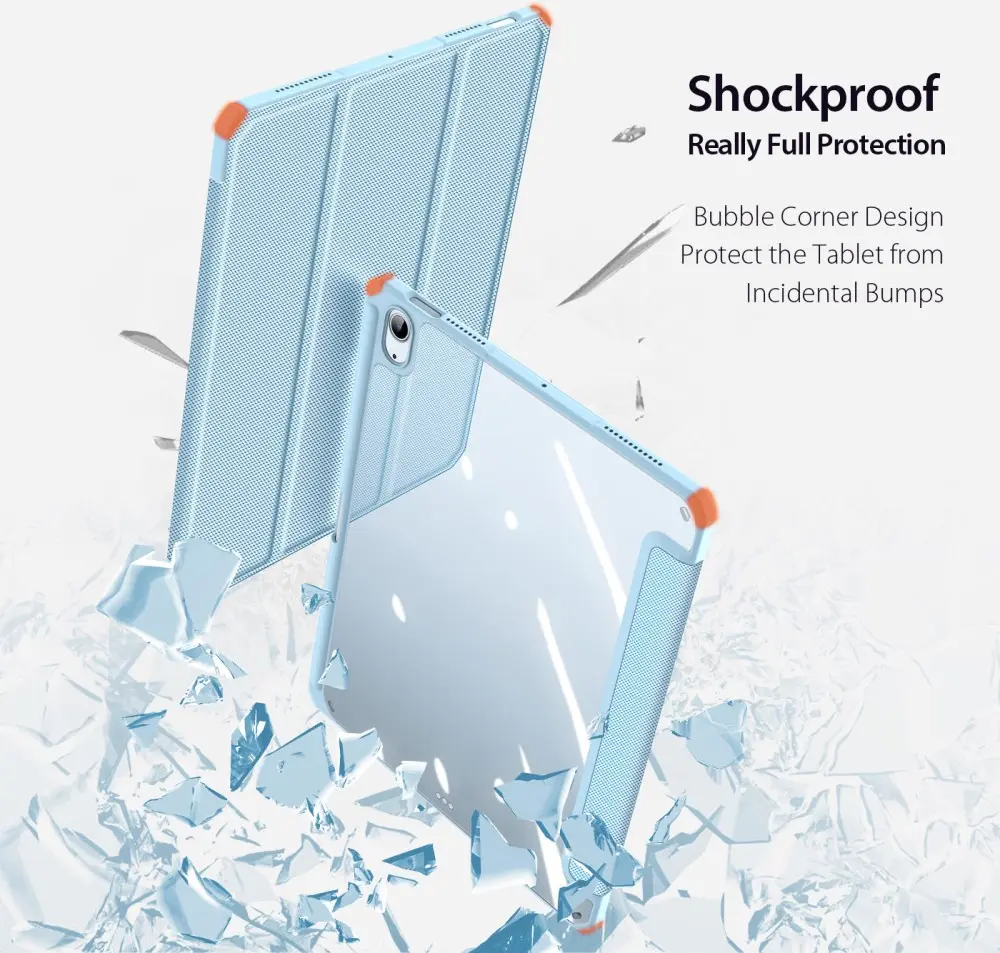 Dux Ducis Toby iPad Air 11 (24/25/26) / Air 10.9 (20/22) Hoes Tri-Fold Blauw afbeelding 2