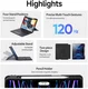 Dux Ducis DK iPad Air 13 (24/25/26) / Pro 12.9 (20/21/22) Hoes Toetsenbord Zwart afbeelding 4