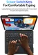 Dux Ducis DK iPad Air 13 (24/25/26) / Pro 12.9 (20/21/22) Hoes Toetsenbord Zwart afbeelding 9