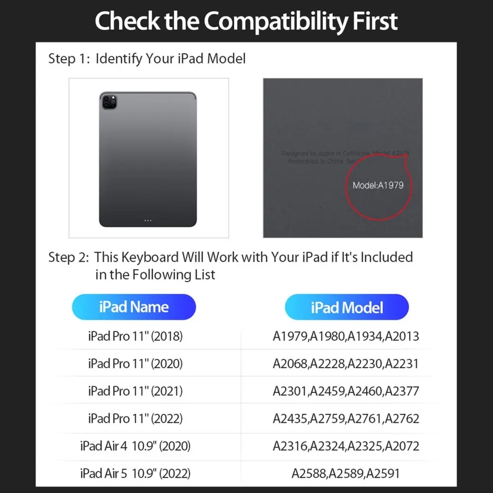 Dux Ducis DK iPad Air 11 (24/2526) / Air 10.9 (20/22) Hoes Toetsenbord Zwart afbeelding 11