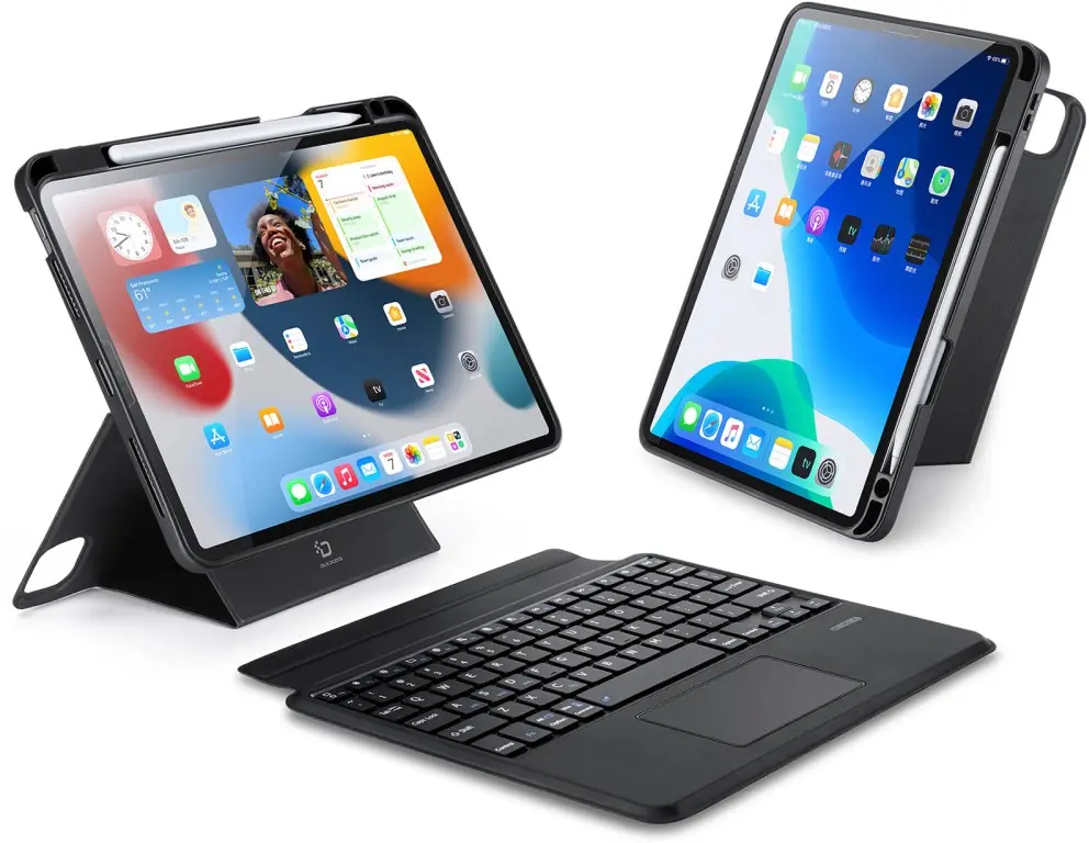 Dux Ducis DK iPad Air 11 (24/2526) / Air 10.9 (20/22) Hoes Toetsenbord Zwart afbeelding 1