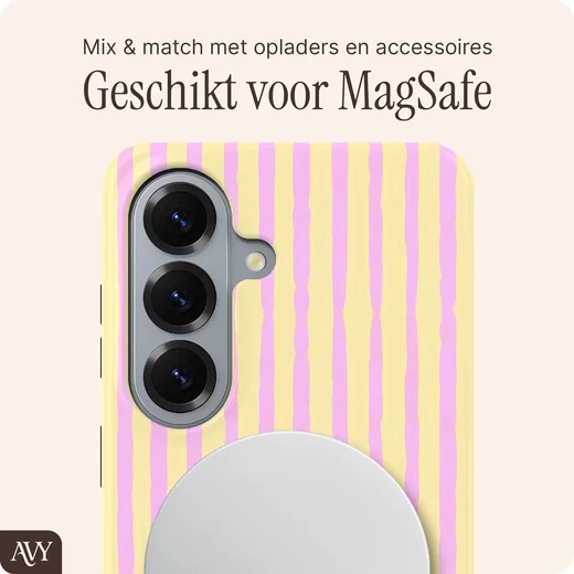 AVY Samsung Galaxy S26 Hoesje MagSafe Back Cover Pink Lemonade afbeelding 6
