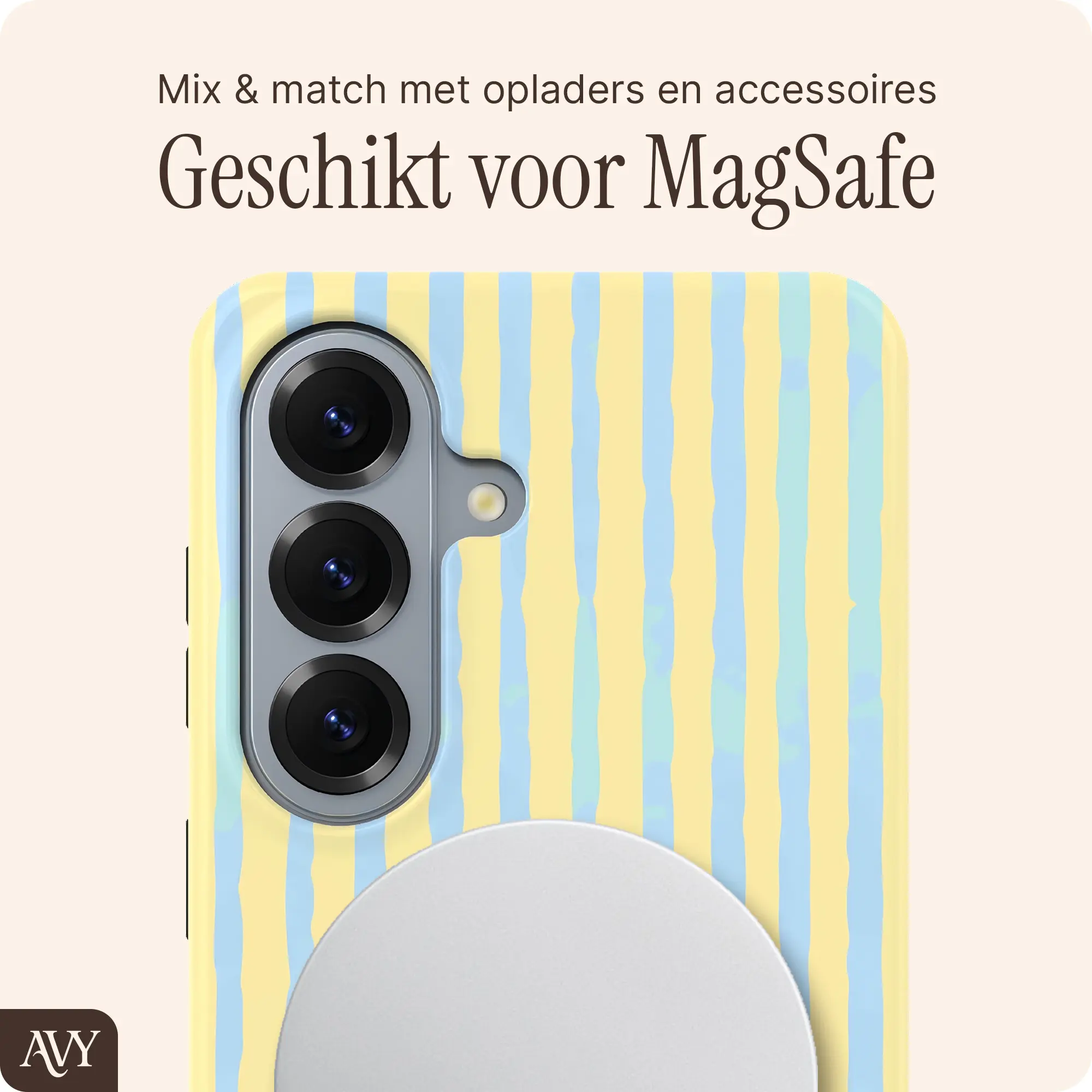 AVY Samsung Galaxy S26 Hoesje MagSafe Back Cover Lemon Sky afbeelding 6