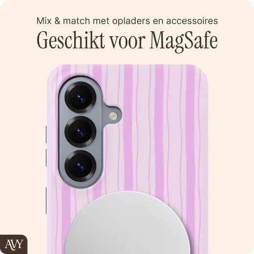 AVY Samsung Galaxy S26 Hoesje MagSafe Back Cover Pink Horizon afbeelding 6