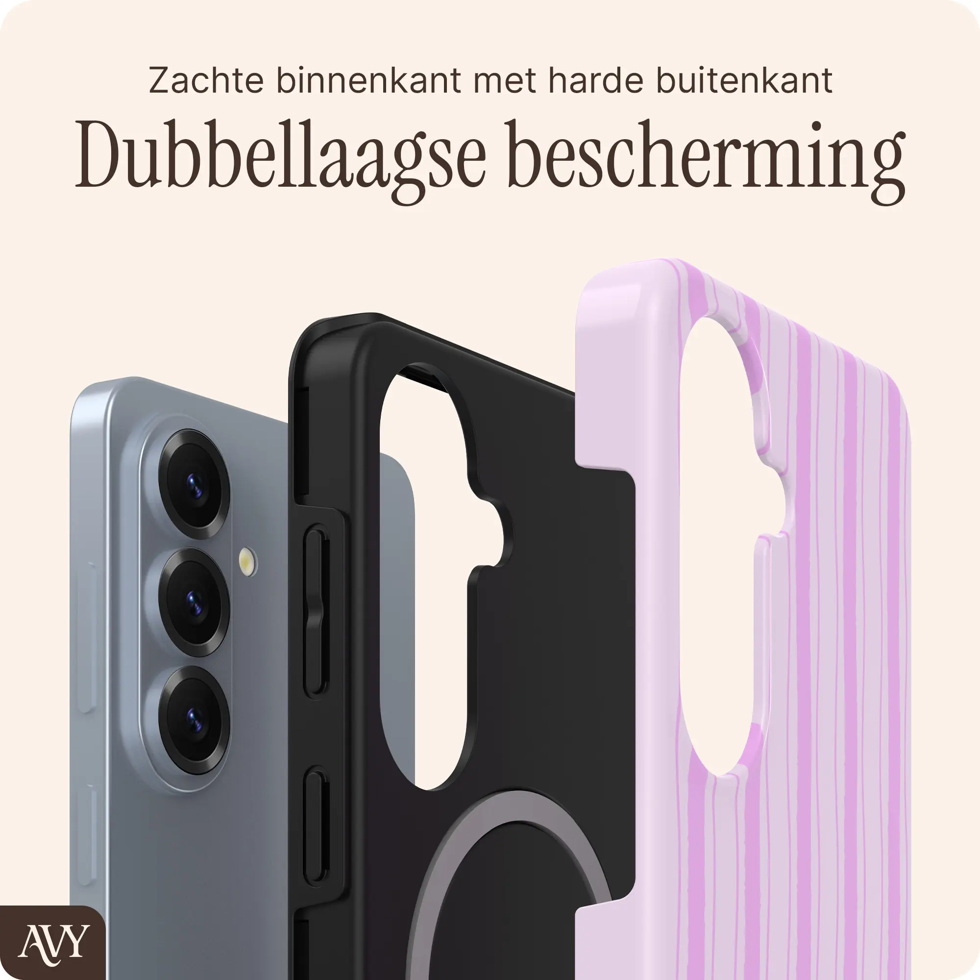 AVY Samsung Galaxy S26 Hoesje MagSafe Back Cover Pink Horizon afbeelding 5