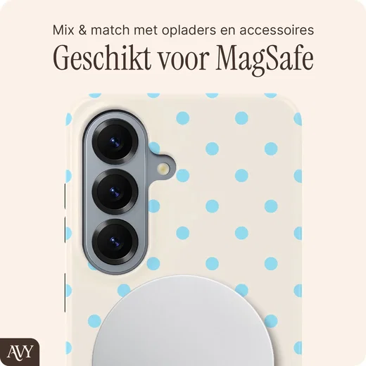 AVY Samsung Galaxy S26 Hoesje MagSafe Back Cover Riviera Dots afbeelding 6