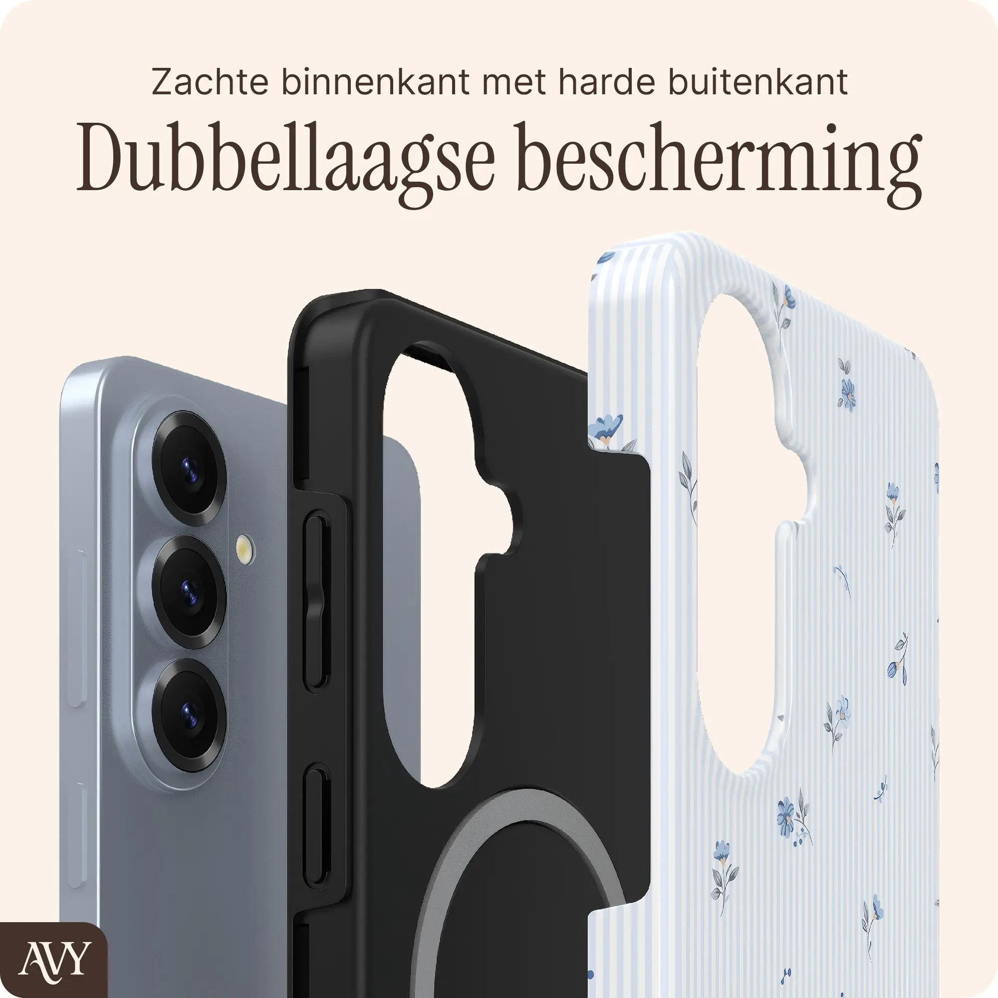 AVY Samsung Galaxy S26 Hoesje MagSafe Back Cover Sky Blossom afbeelding 5