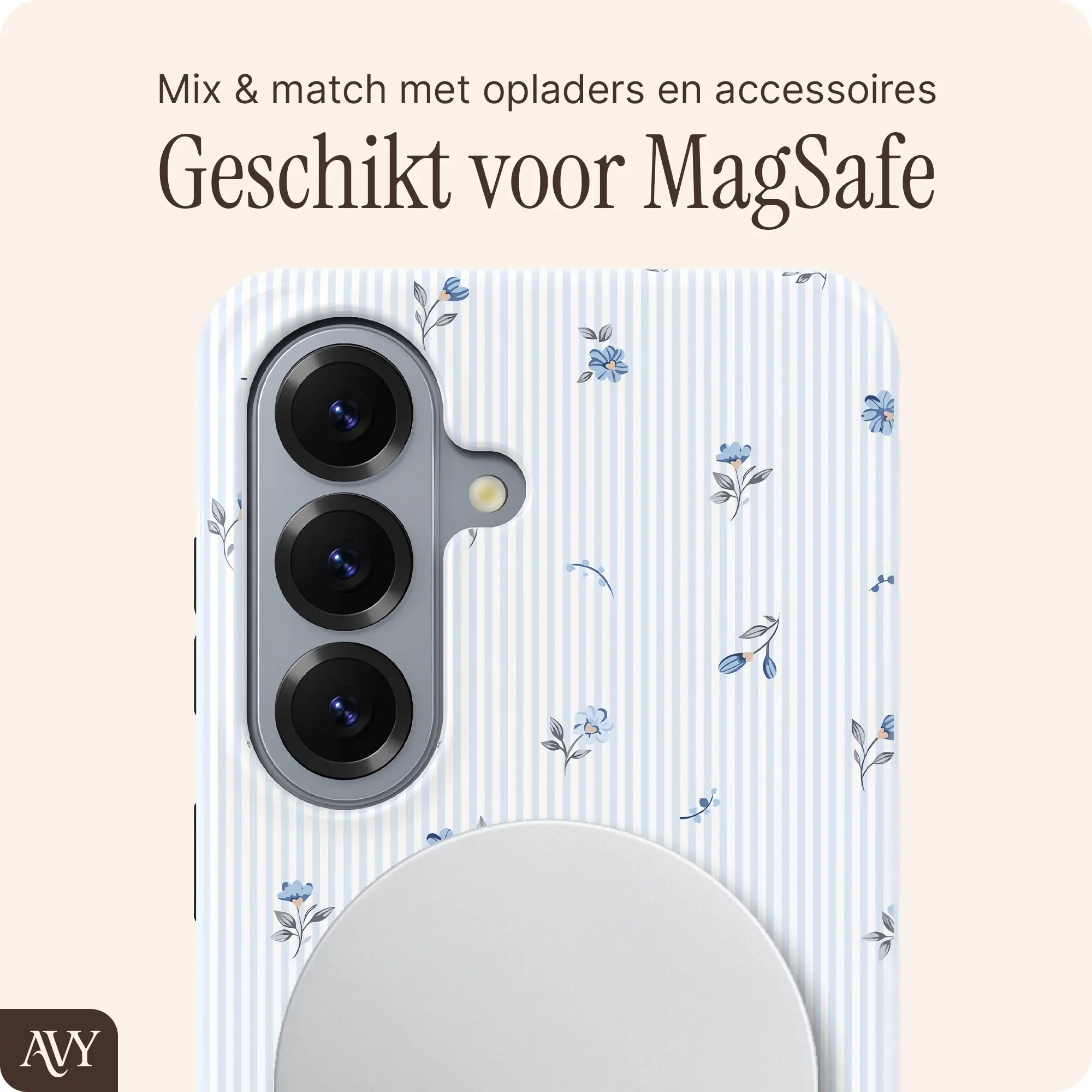AVY Samsung Galaxy S26 Hoesje MagSafe Back Cover Sky Blossom afbeelding 6