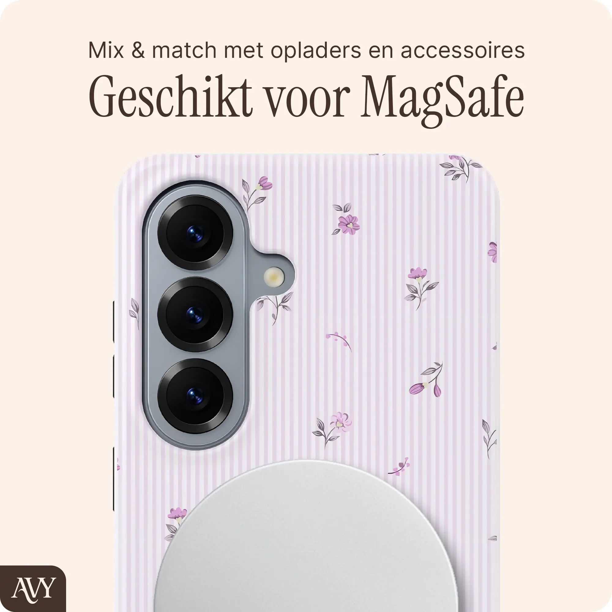 AVY Samsung Galaxy S26 Hoesje MagSafe Back Cover Lila Dream afbeelding 6
