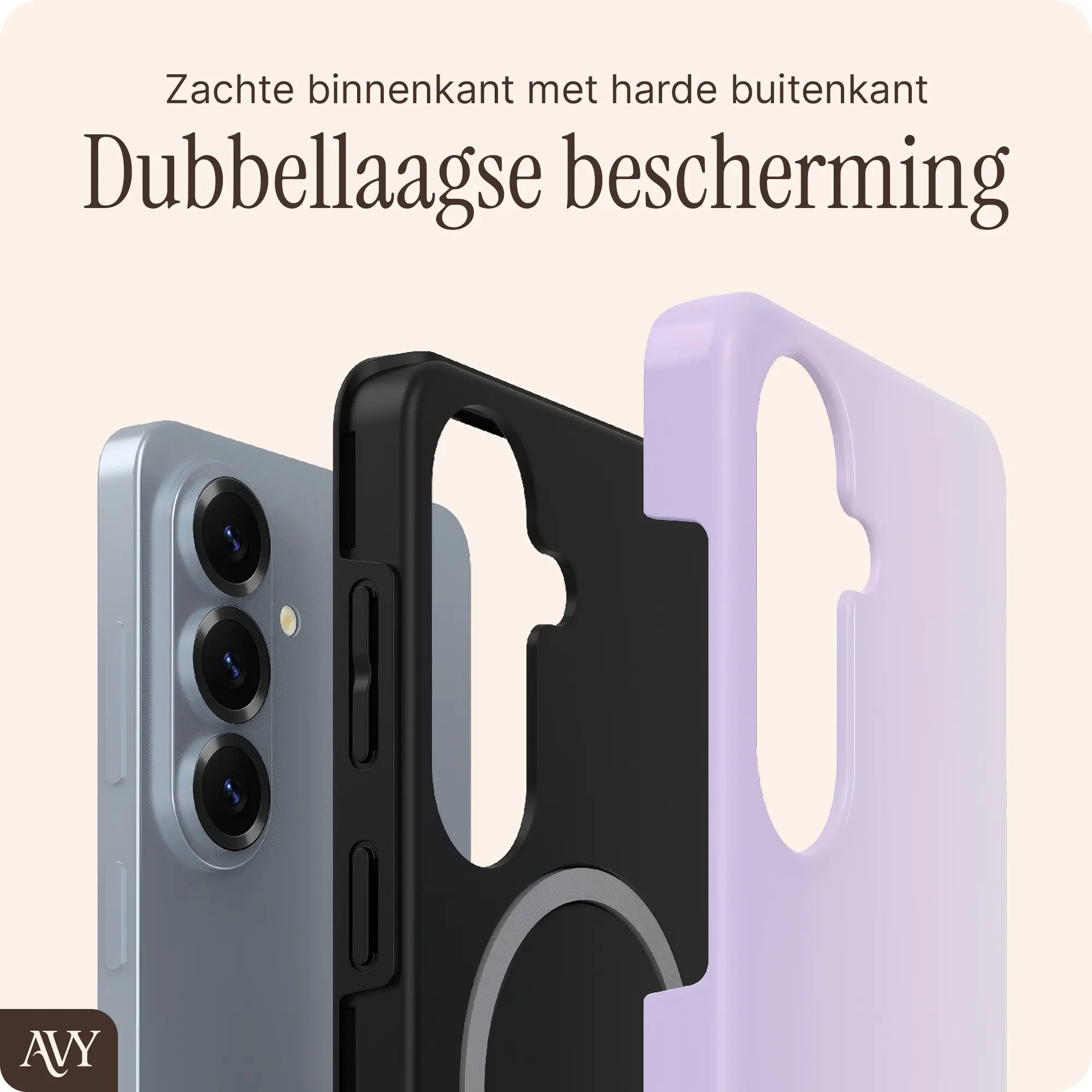 AVY Samsung Galaxy S26 Hoesje MagSafe Back Cover Lavender Glow afbeelding 5