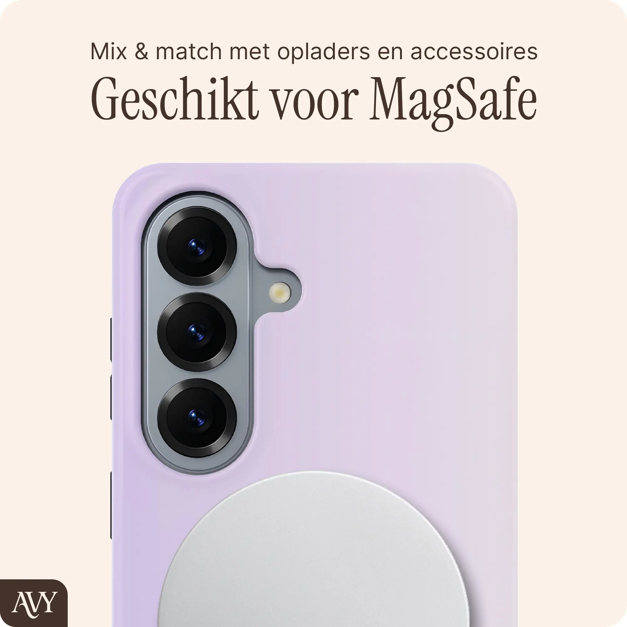 AVY Samsung Galaxy S26 Hoesje MagSafe Back Cover Lavender Glow afbeelding 6
