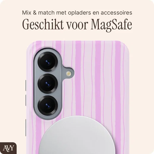 AVY Samsung Galaxy S26 Plus Hoesje MagSafe Back Cover Pink Horizon afbeelding 6