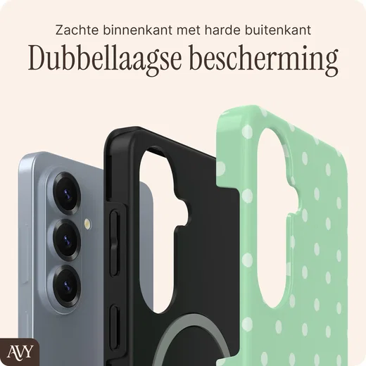 AVY Samsung Galaxy S26 Plus Hoesje MagSafe Back Cover Mint Breeze afbeelding 5