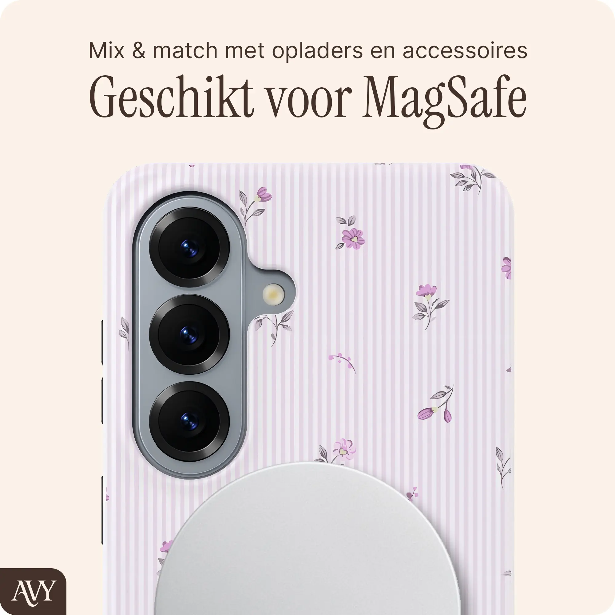 AVY Samsung Galaxy S26 Plus Hoesje MagSafe Back Cover Lila Dream afbeelding 6