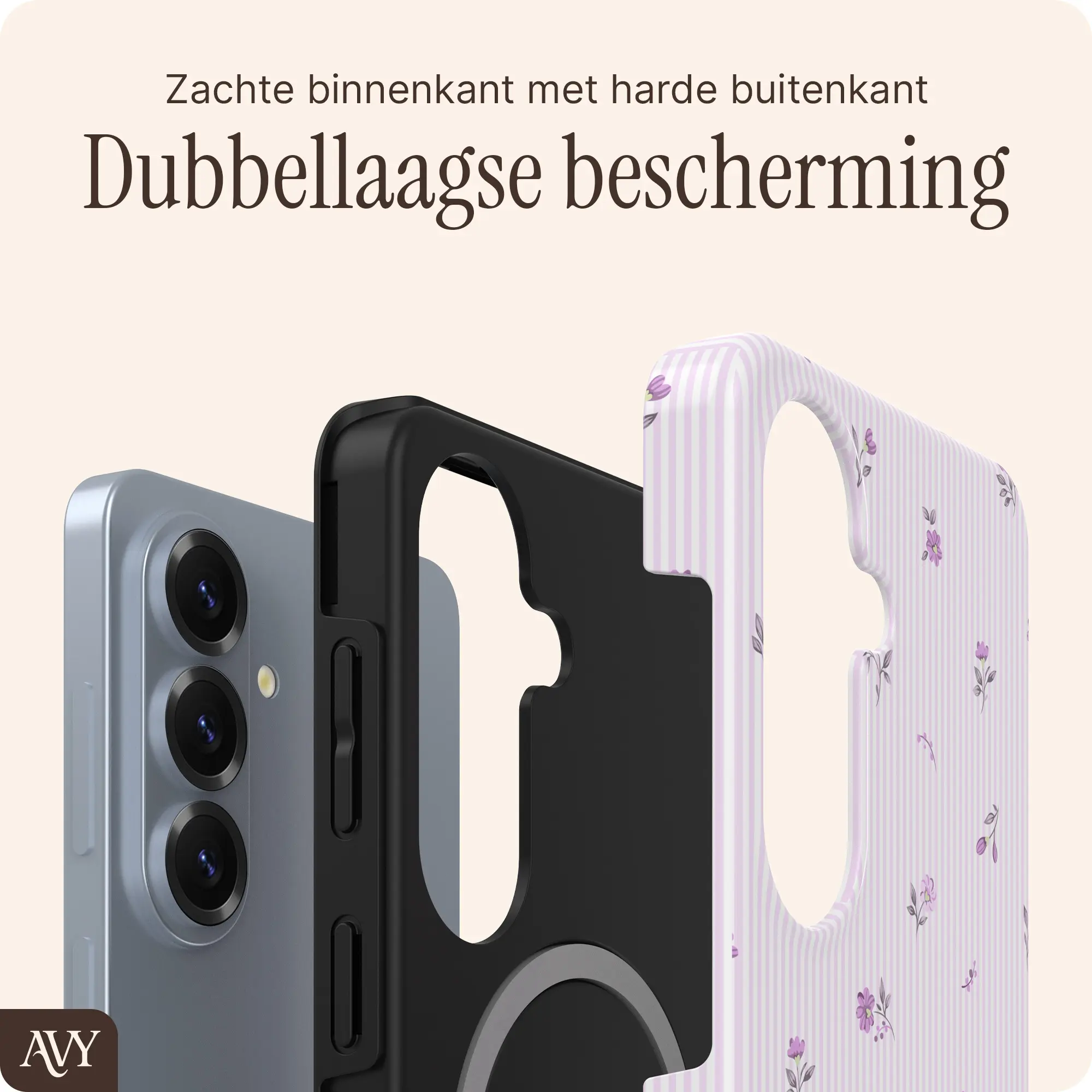 AVY Samsung Galaxy S26 Plus Hoesje MagSafe Back Cover Lila Dream afbeelding 5