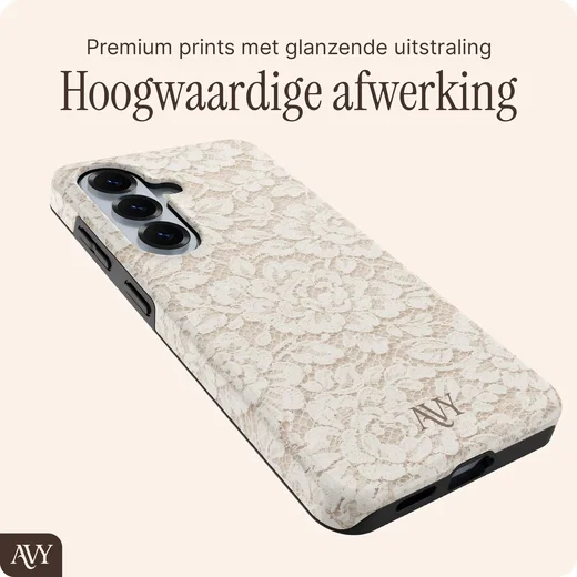 AVY Samsung Galaxy S26 Plus Hoesje MagSafe Back Cover Vintage Lace afbeelding 9