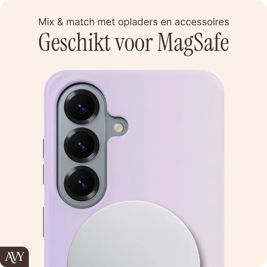 AVY Samsung Galaxy S26 Plus Hoesje MagSafe Back Cover Lavender Glow afbeelding 6