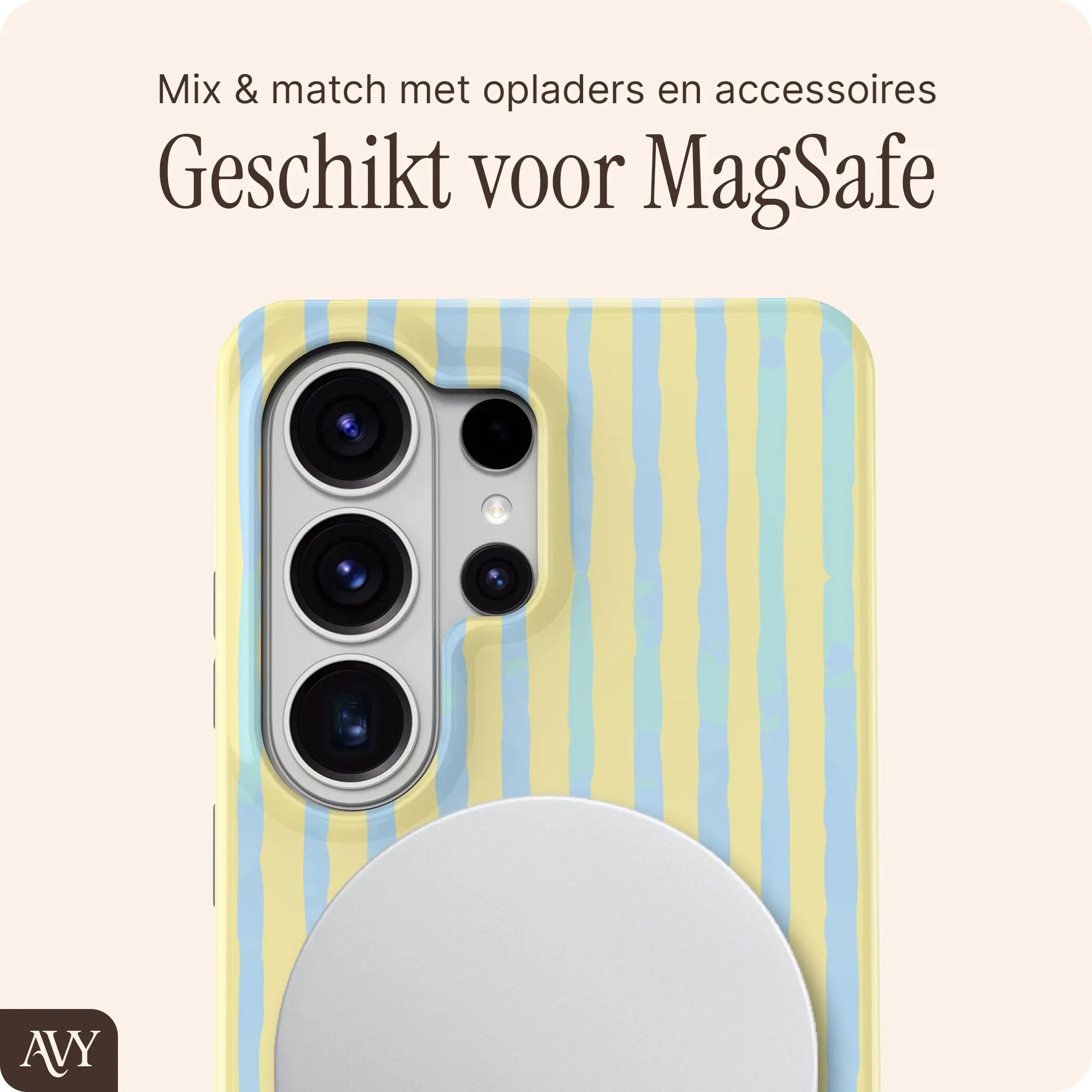 AVY Samsung Galaxy S26 Ultra Hoesje MagSafe Back Cover Lemon Sky afbeelding 9