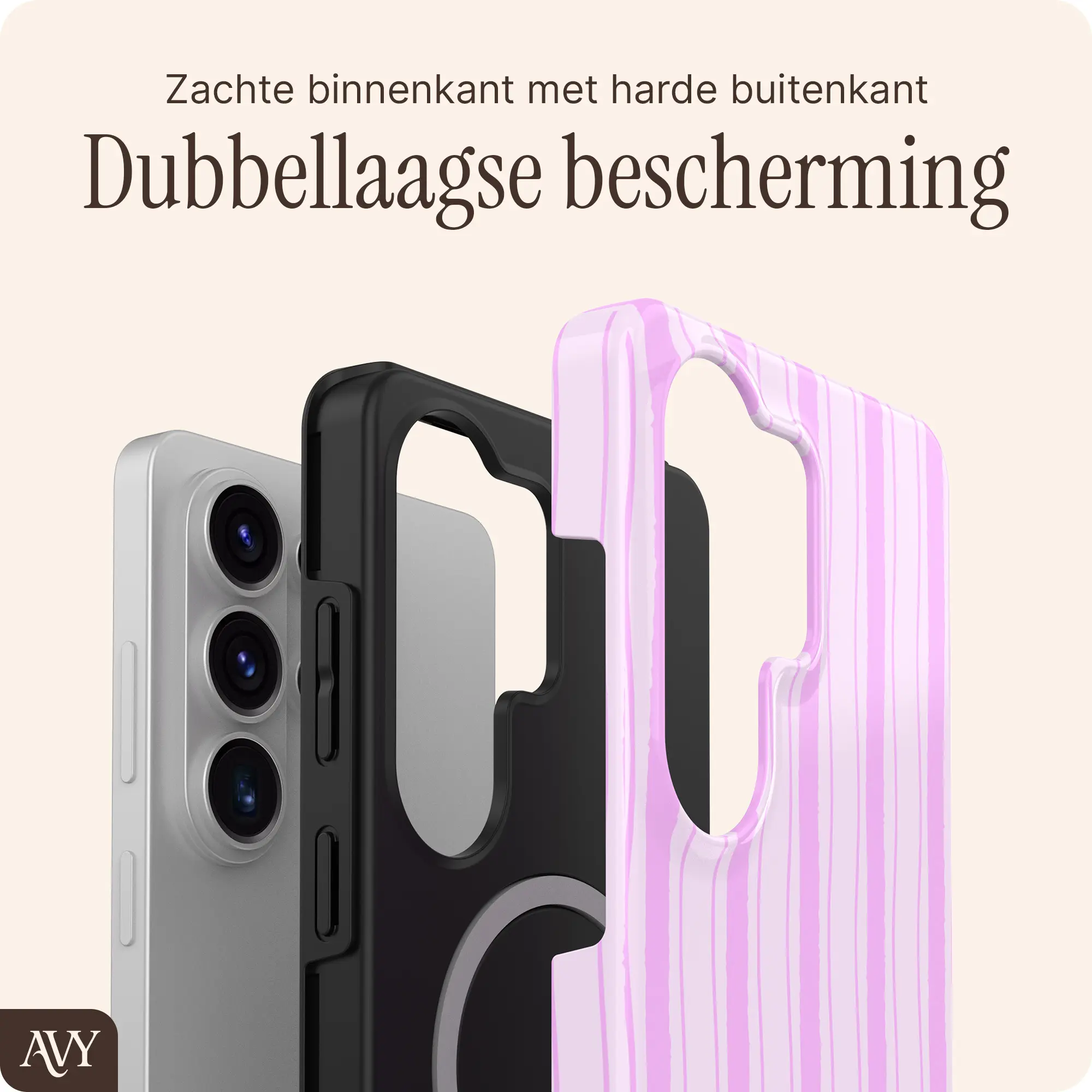 AVY Samsung Galaxy S26 Ultra Hoesje MagSafe Back Cover Pink Horizon afbeelding 5