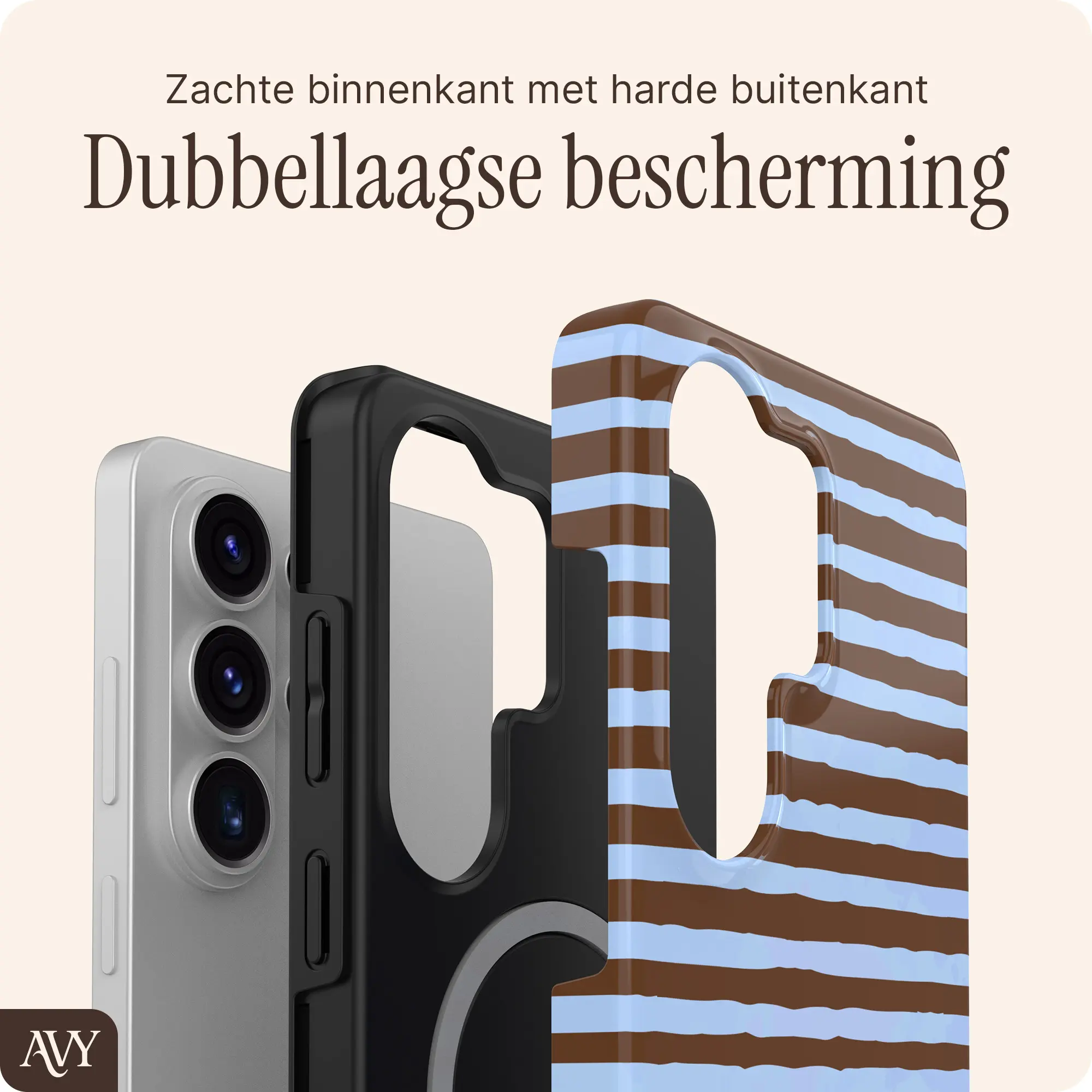 AVY Samsung Galaxy S26 Ultra Hoesje MagSafe Back Cover Ocean Latte afbeelding 5