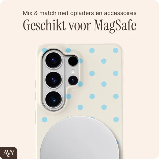 AVY Samsung Galaxy S26 Ultra Hoesje MagSafe Back Cover Riviera Dots afbeelding 6