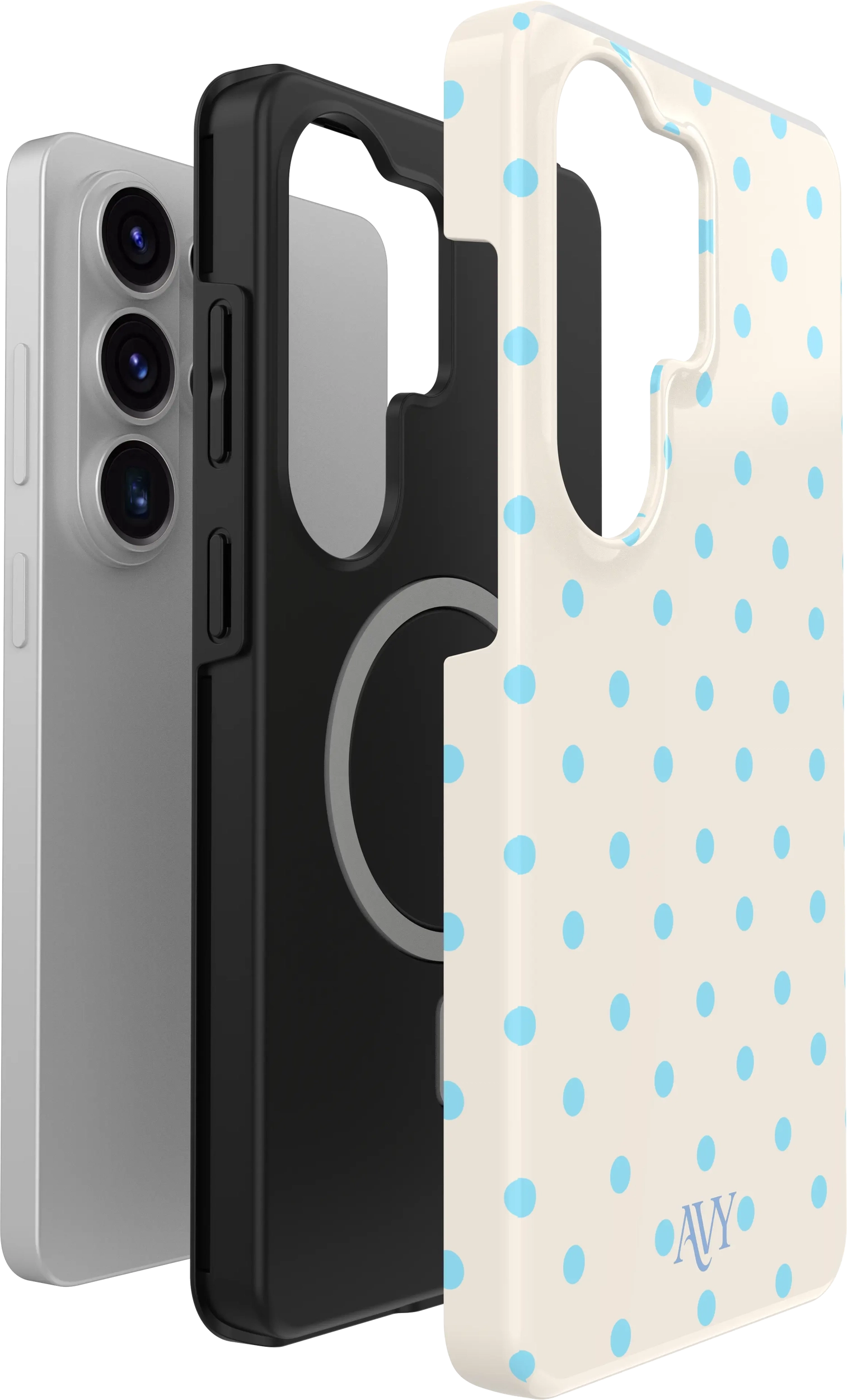 AVY Samsung Galaxy S26 Ultra Hoesje MagSafe Back Cover Riviera Dots afbeelding 13