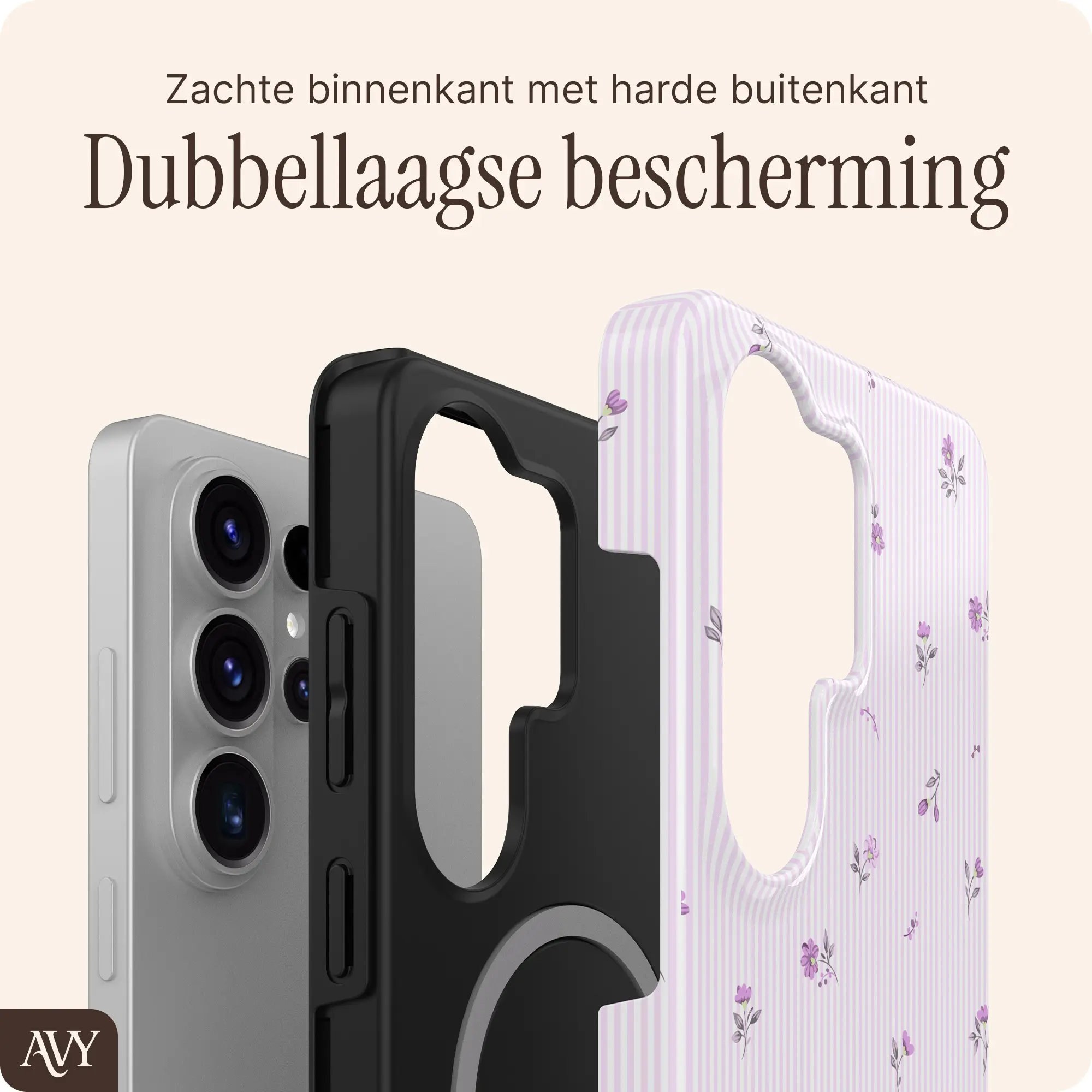 AVY Samsung Galaxy S26 Ultra Hoesje MagSafe Back Cover Lila Dream afbeelding 5