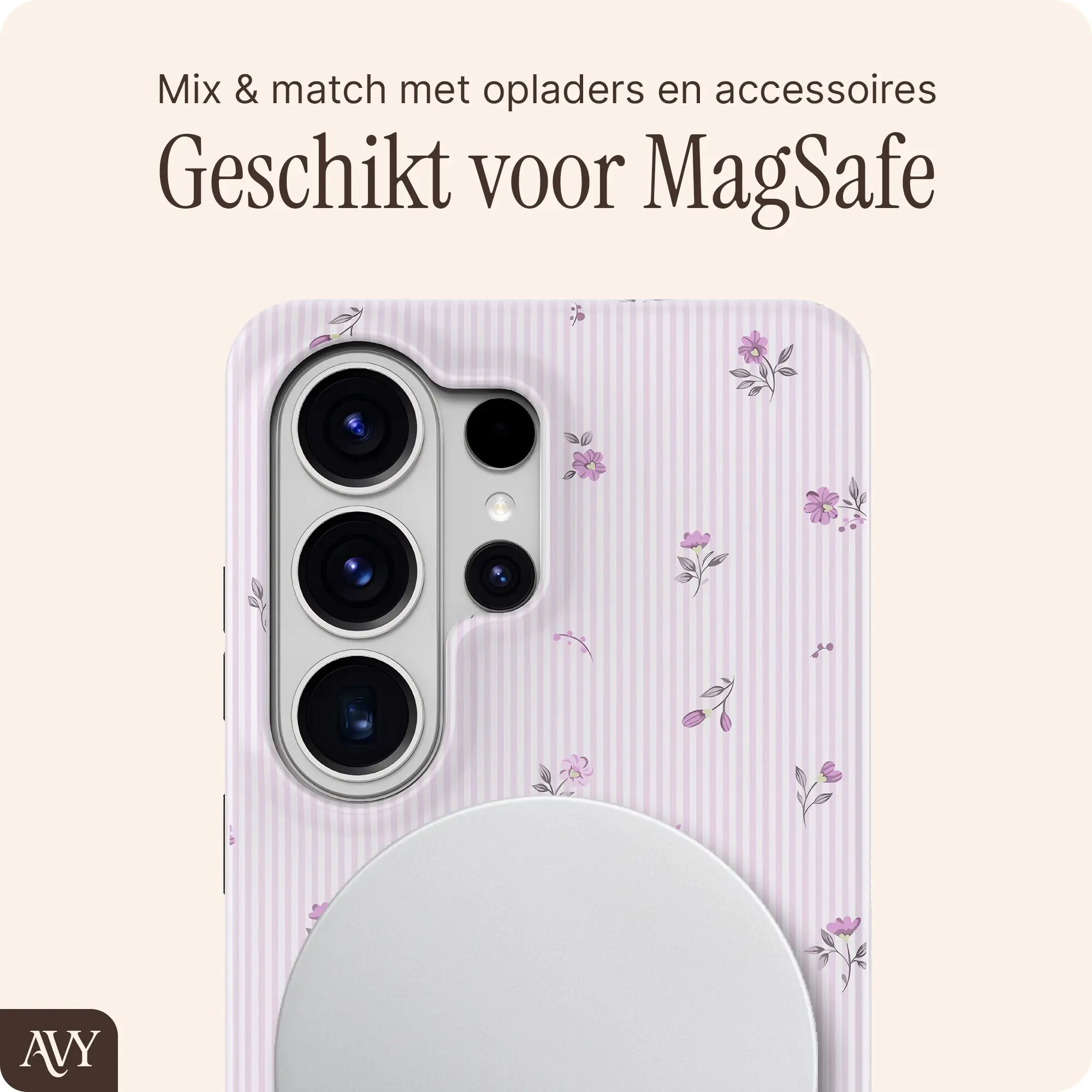 AVY Samsung Galaxy S26 Ultra Hoesje MagSafe Back Cover Lila Dream afbeelding 6