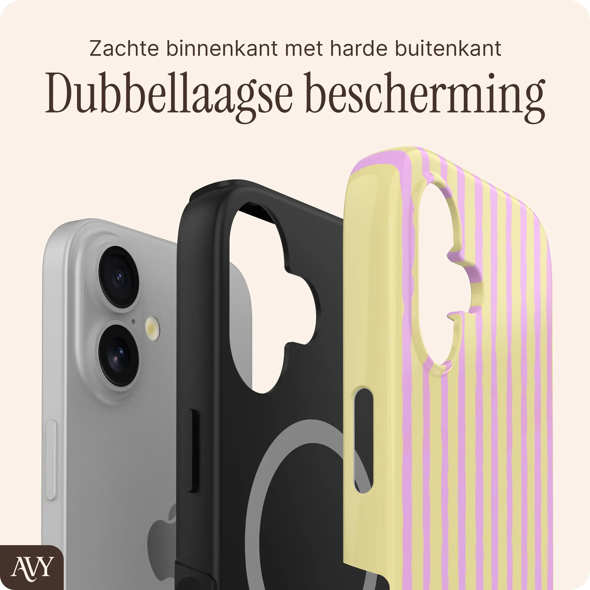 AVY Apple iPhone 17 Hoesje MagSafe Back Cover Pink Lemonade afbeelding 6