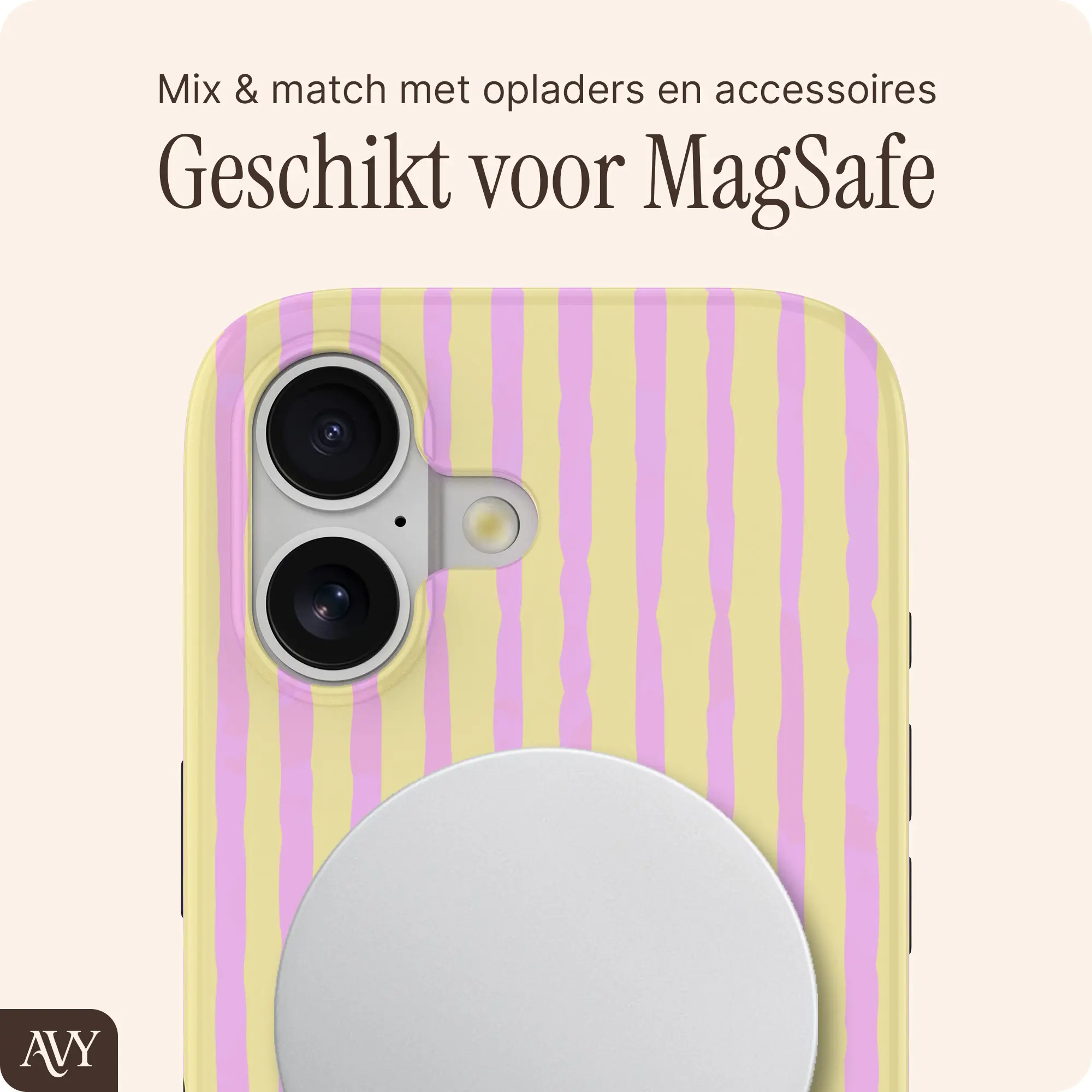 AVY Apple iPhone 17 Hoesje MagSafe Back Cover Pink Lemonade afbeelding 8