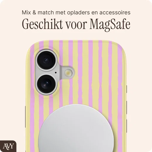 AVY Apple iPhone 17 Hoesje MagSafe Back Cover Pink Lemonade afbeelding 8