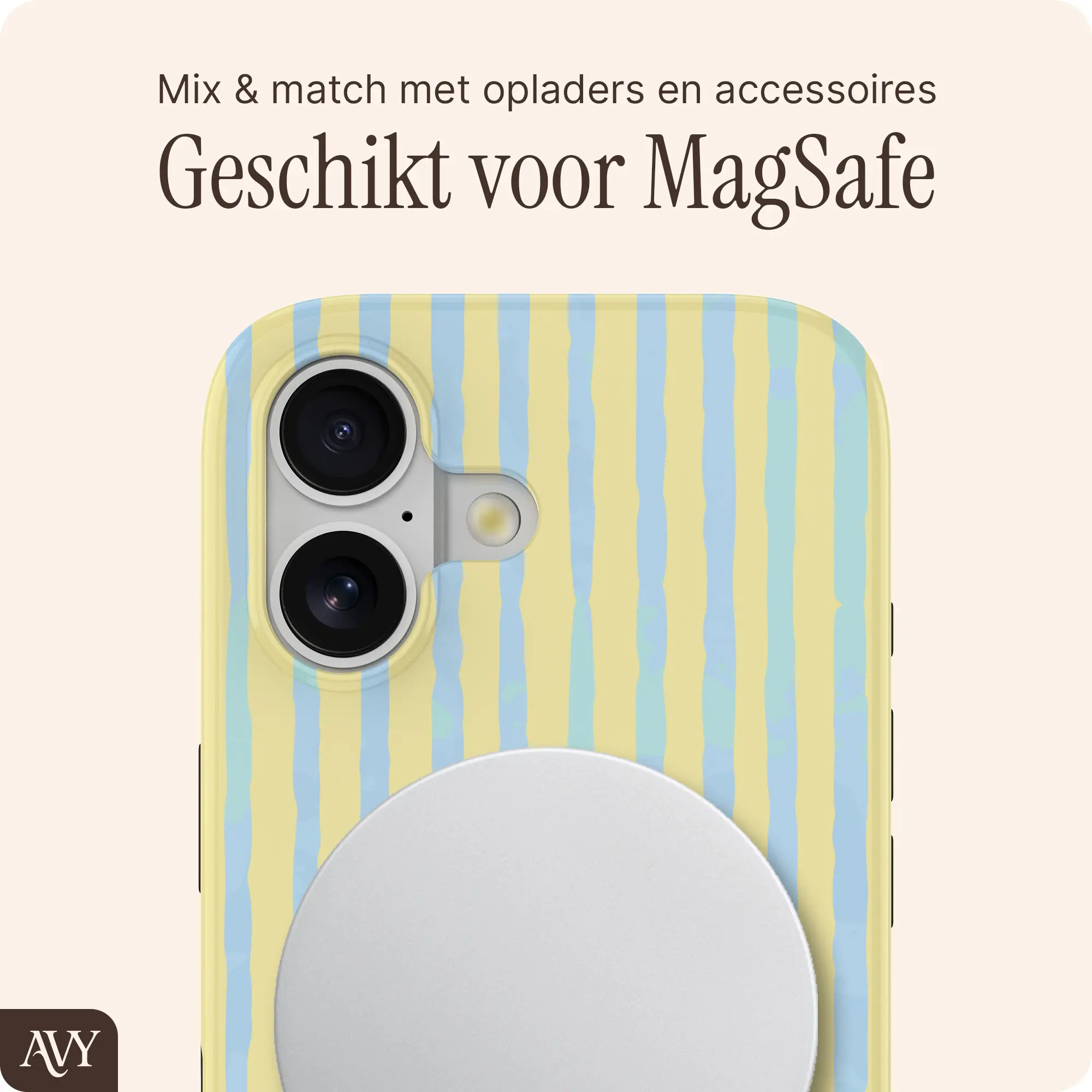 AVY Apple iPhone 17 Hoesje MagSafe Back Cover Lemon Sky afbeelding 8