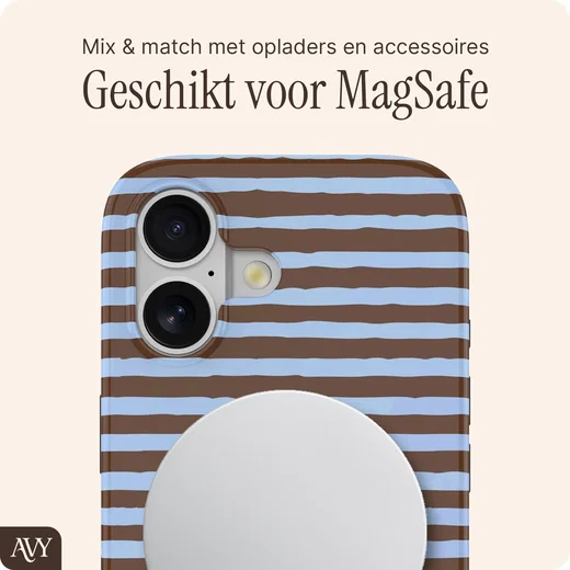 AVY Apple iPhone 17 Hoesje MagSafe Back Cover Ocean Latte afbeelding 10