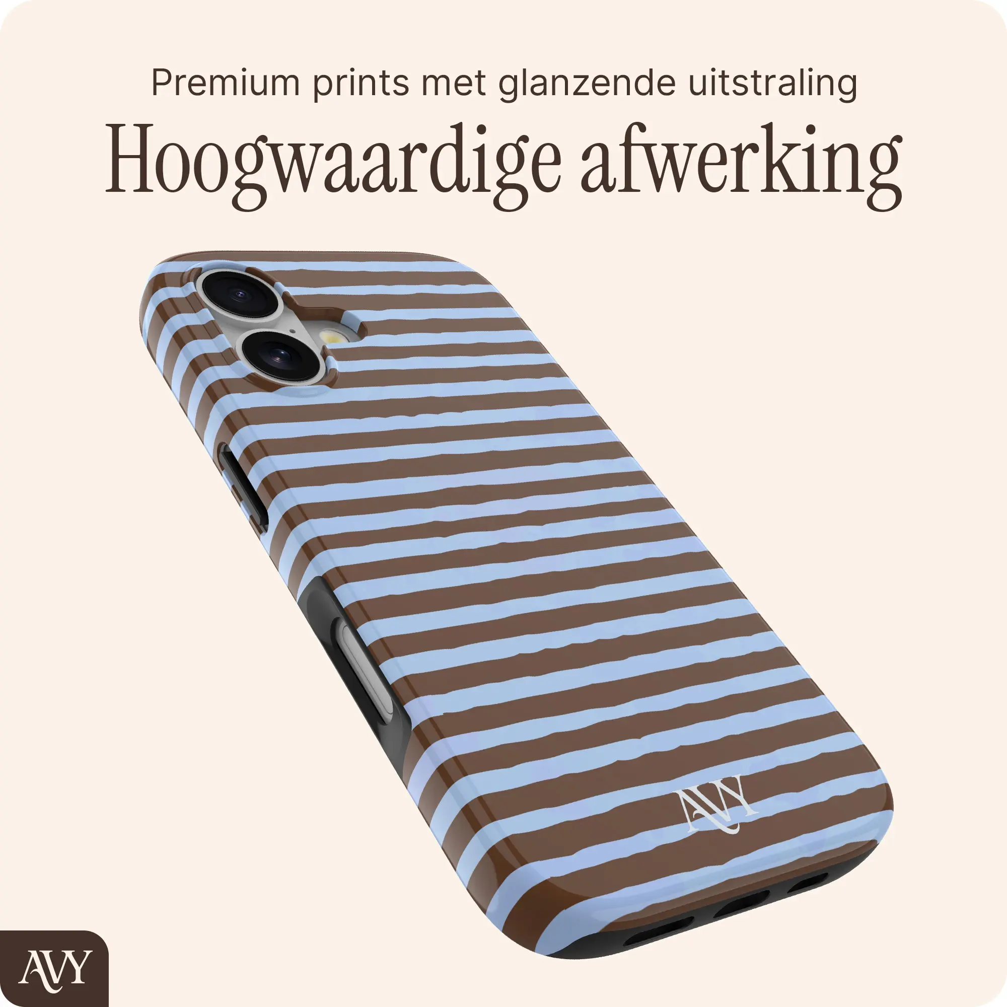 AVY Apple iPhone 17 Hoesje MagSafe Back Cover Ocean Latte afbeelding 6