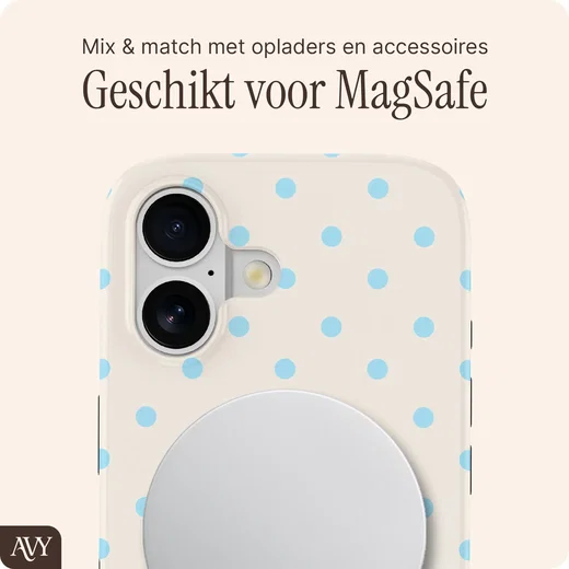 AVY Apple iPhone 17 Hoesje MagSafe Back Cover Riviera Dots afbeelding 7