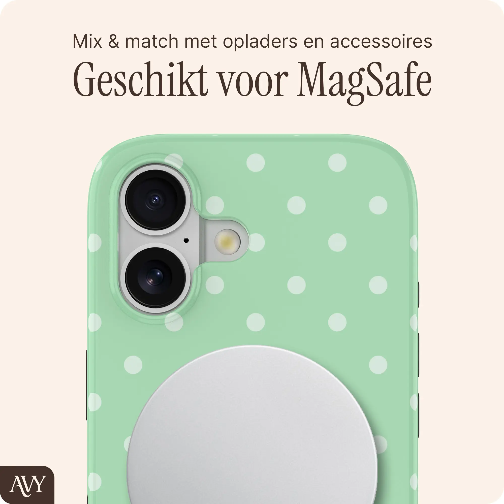 AVY Apple iPhone 17 Hoesje MagSafe Back Cover Mint Breeze afbeelding 7