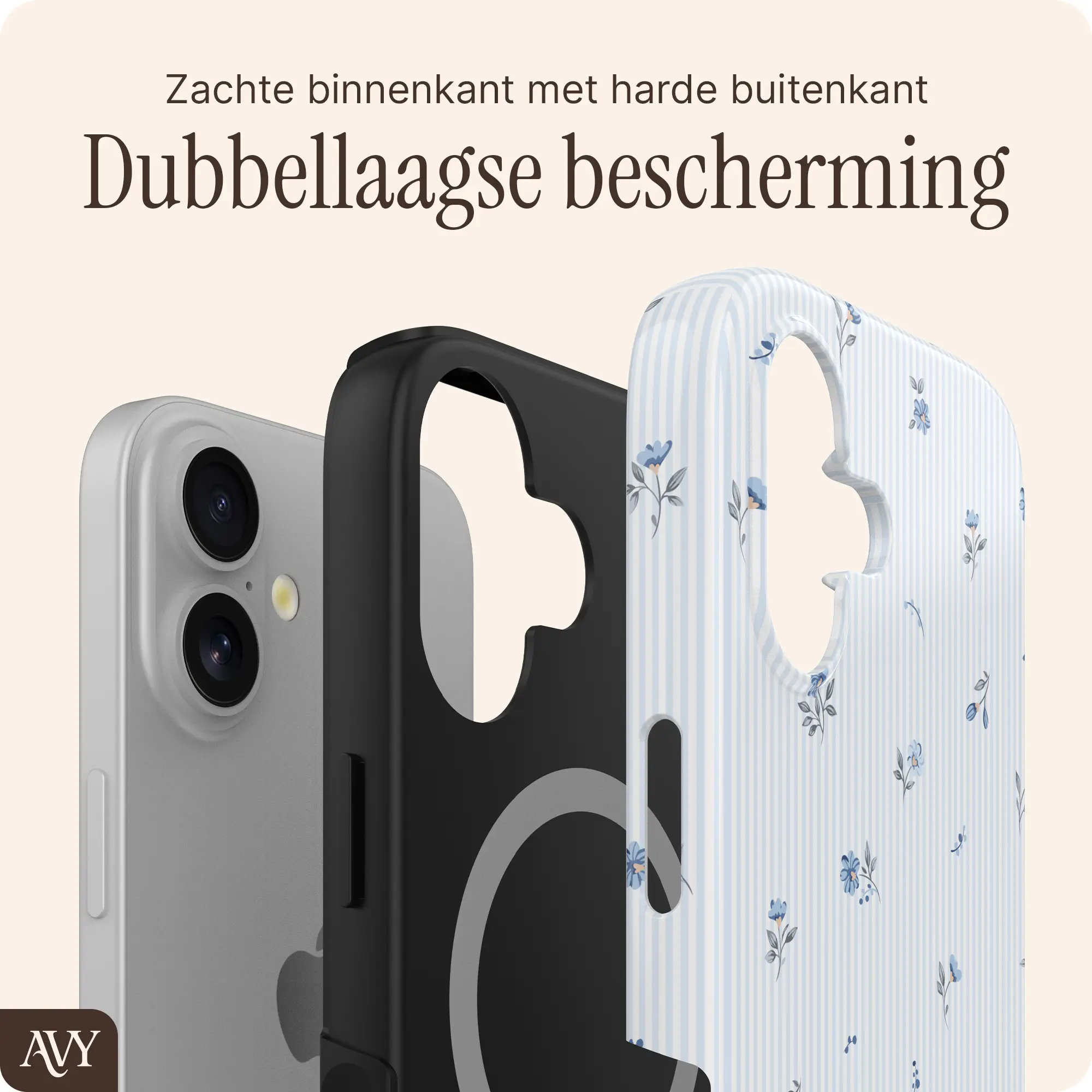 AVY Apple iPhone 17 Hoesje MagSafe Back Cover Sky Blossom afbeelding 6