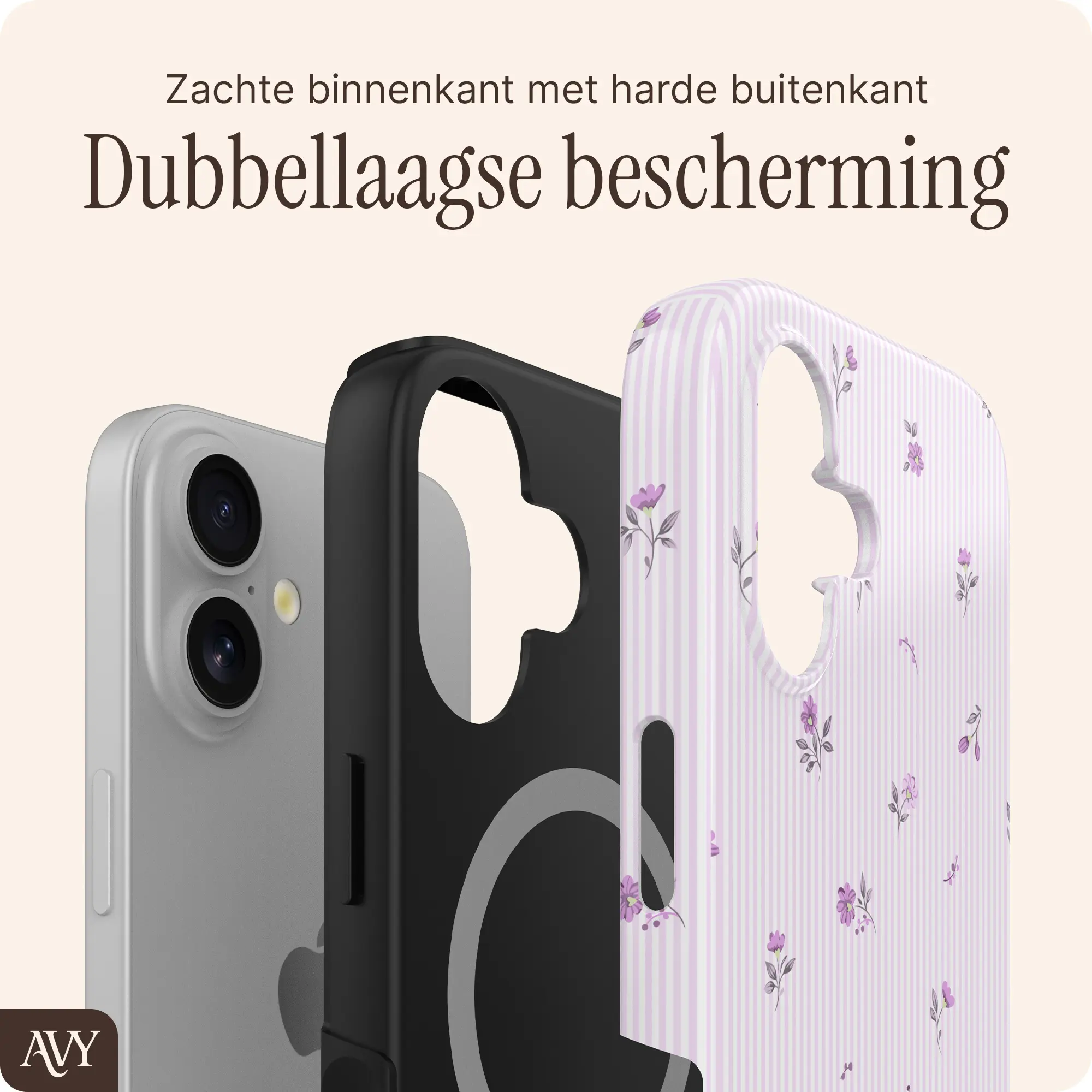 AVY Apple iPhone 17 Hoesje MagSafe Back Cover Lila Dream afbeelding 6