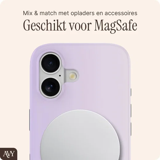 AVY Apple iPhone 17 Hoesje MagSafe Back Cover Lavender Glow afbeelding 7