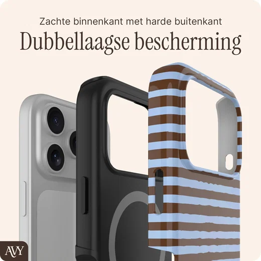 AVY Apple iPhone 17 Pro Hoesje MagSafe Back Cover Ocean Latte afbeelding 6