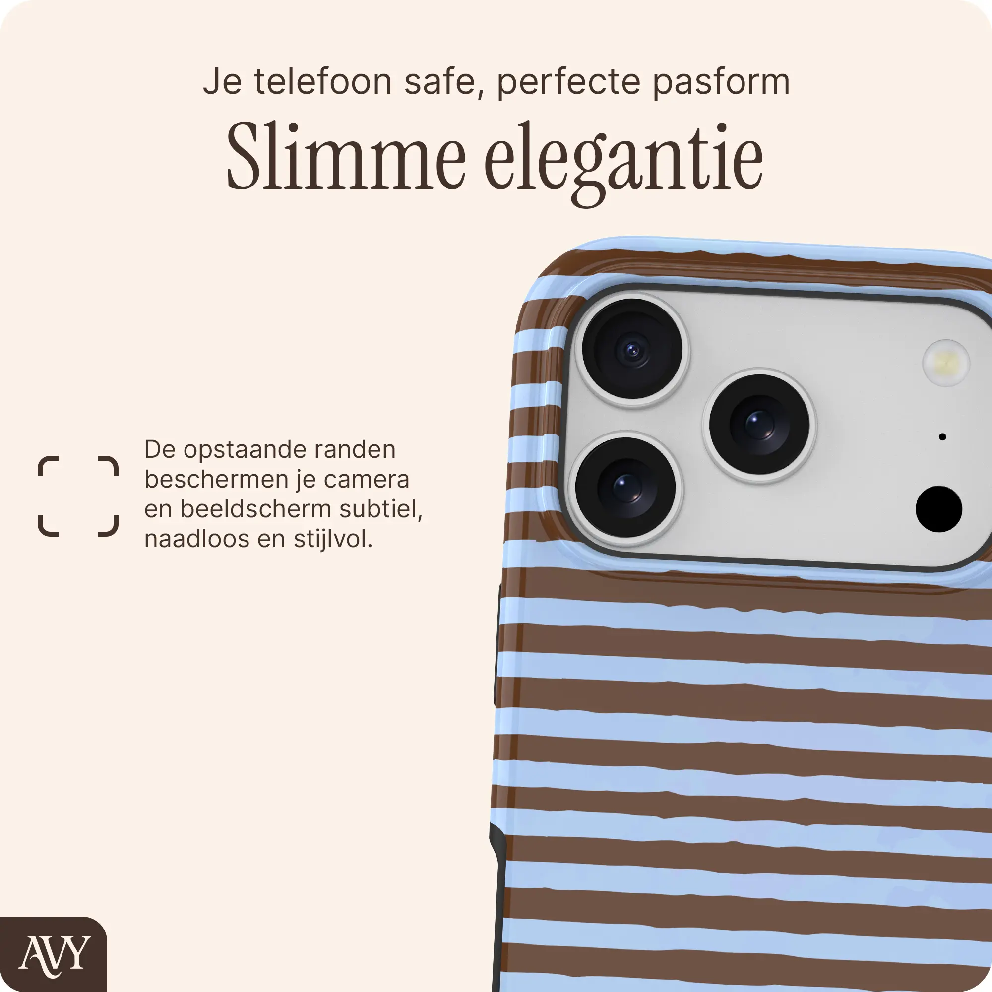 AVY Apple iPhone 17 Pro Hoesje MagSafe Back Cover Ocean Latte afbeelding 9