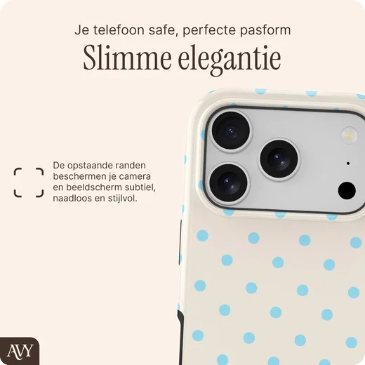 AVY Apple iPhone 17 Pro Hoesje MagSafe Back Cover Riviera Dots afbeelding 9