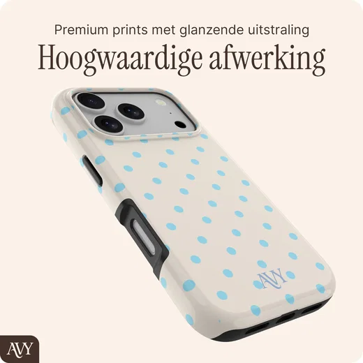 AVY Apple iPhone 17 Pro Hoesje MagSafe Back Cover Riviera Dots afbeelding 10