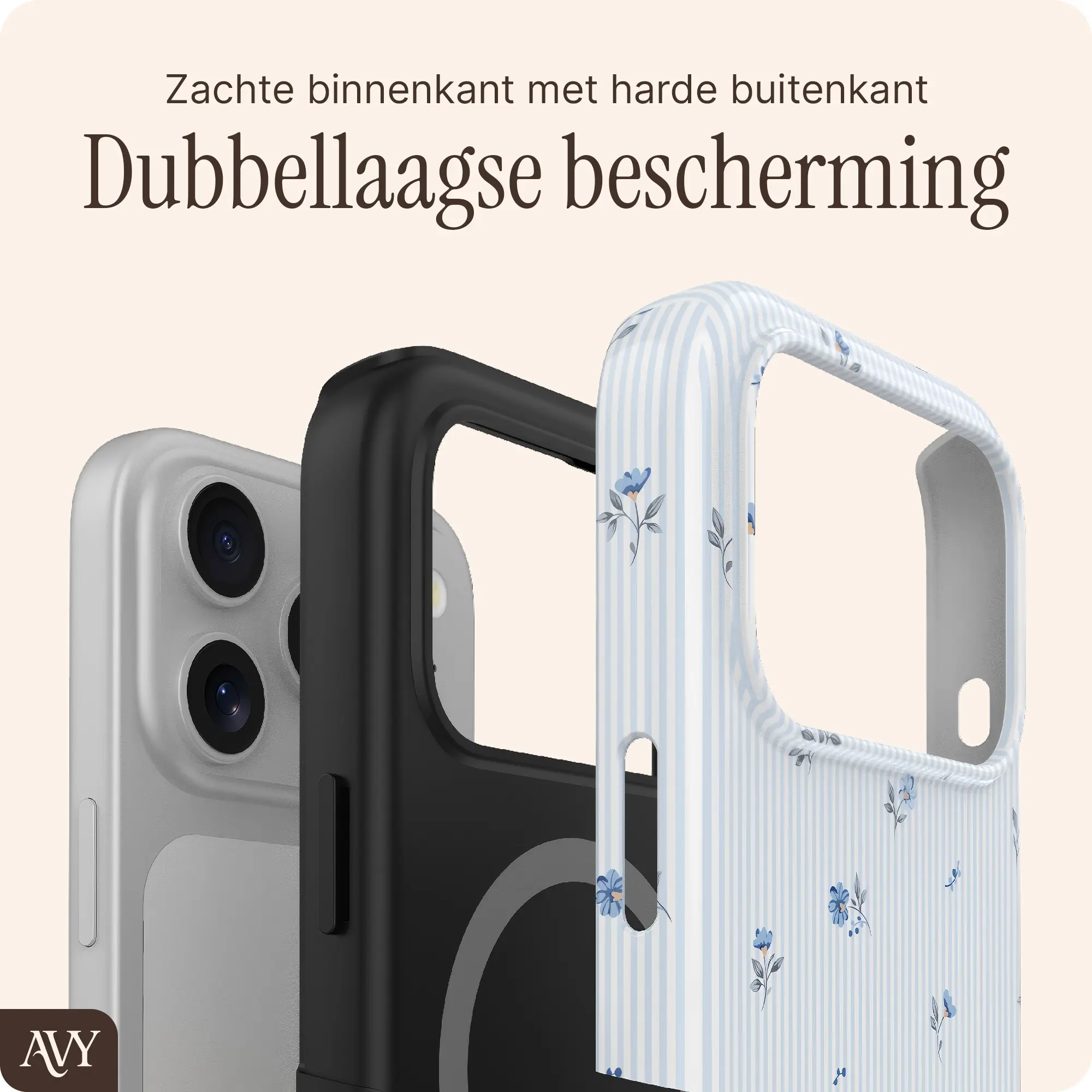 AVY Apple iPhone 17 Pro Hoesje MagSafe Back Cover Sky Blossom afbeelding 6
